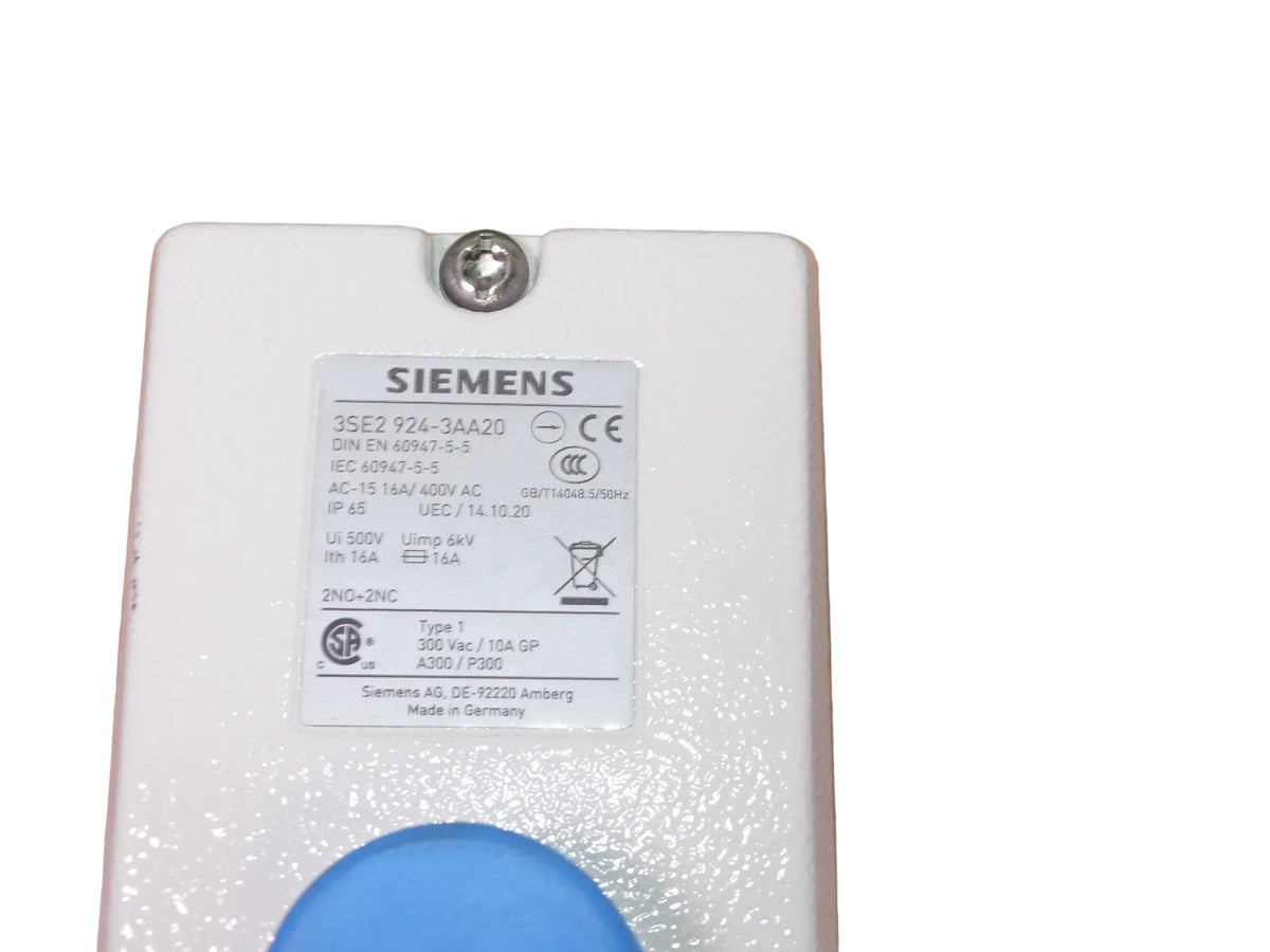Siemens Dig.Industr. Sicherheits-Fusstaster 3SE2924-3AA20 onhe Verpackung