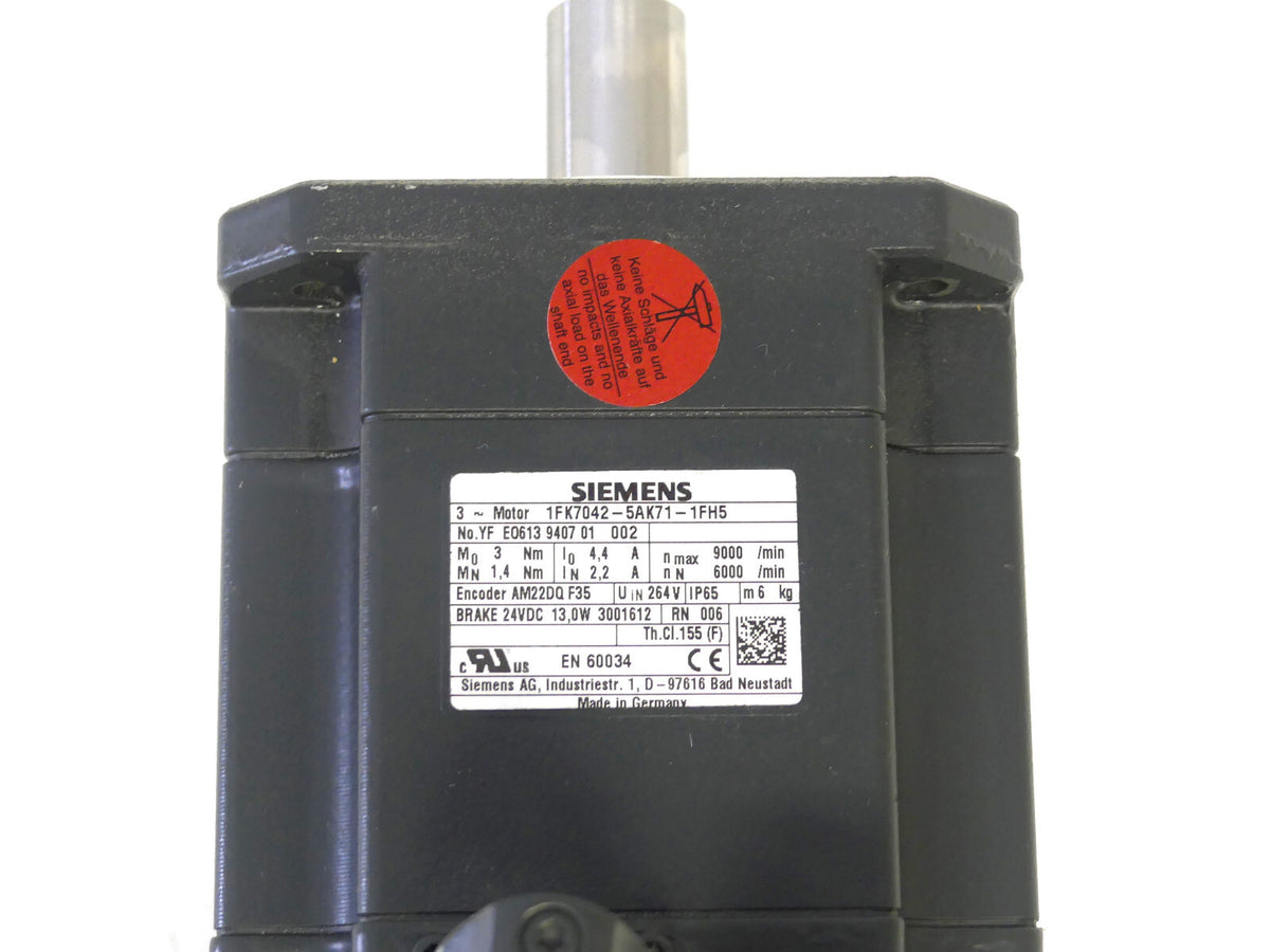 SIEMENS SIMOTICS 1FK7042-5AK71-1FH5