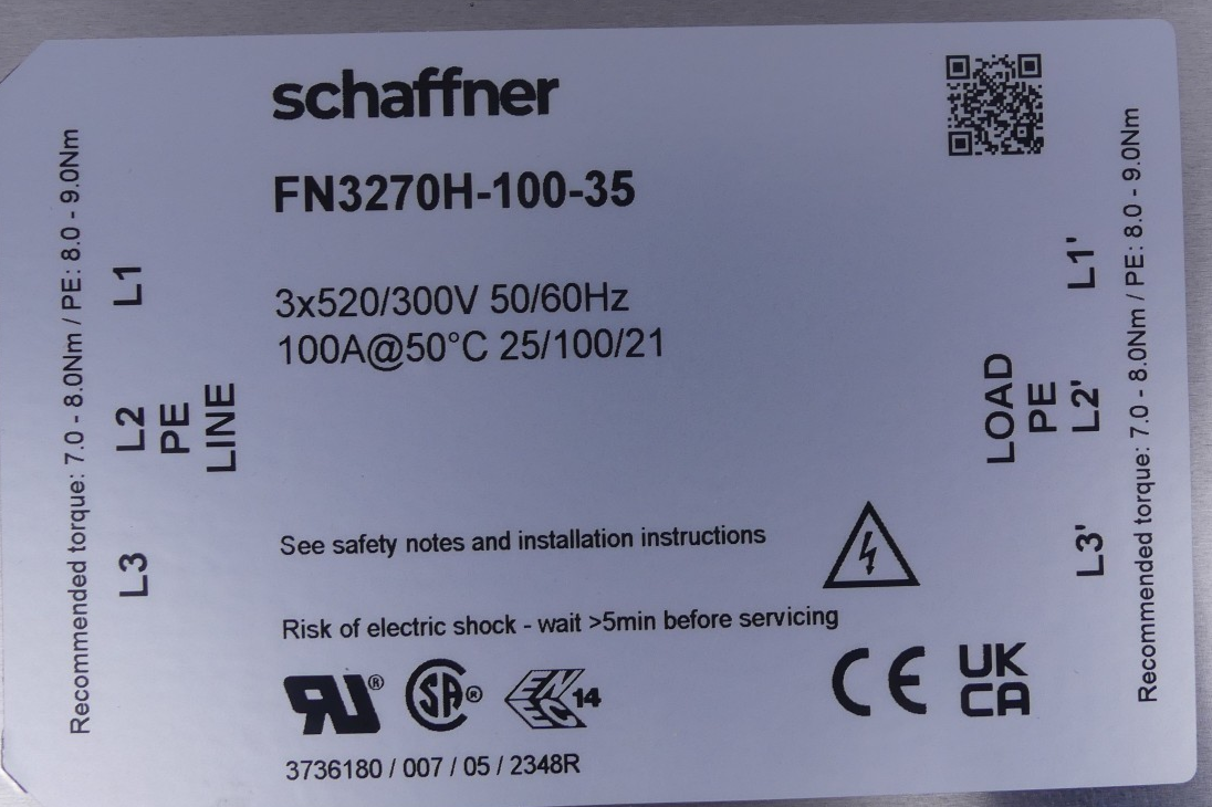 Schaffner FN3270H-100-35