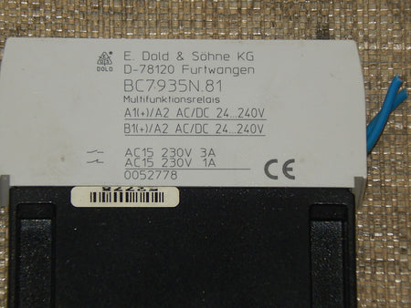  E.Dold & Söhne   BC7935N.81 Multifunktionsrelais used