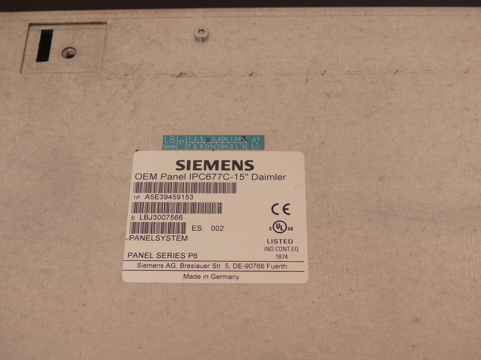 siemens oem panel ipc677c-15 a5e39459153