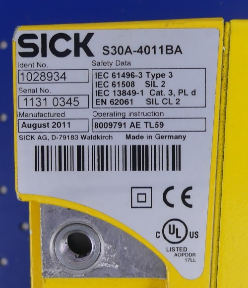 SICK S30A-4011BA 1028934