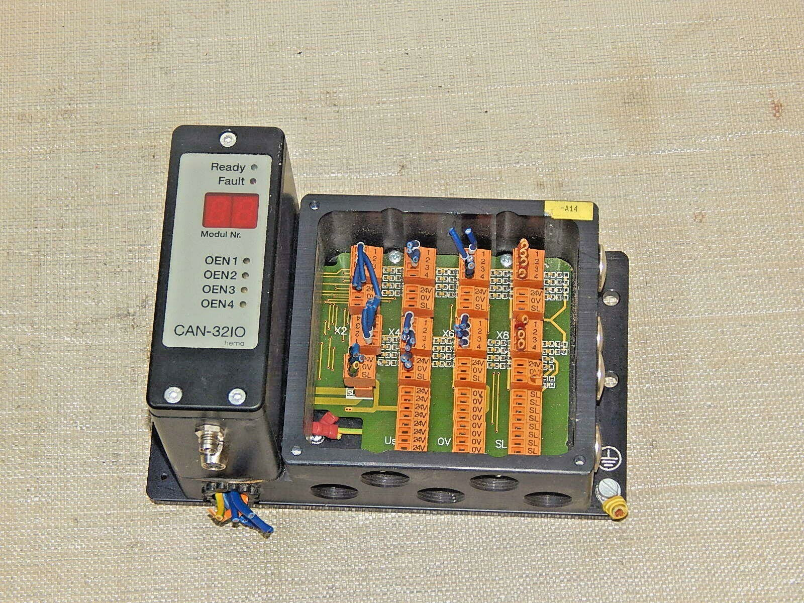  Hema CAN-32IO mit Klemmbox Kirschner-ronnytronics 96030030 used s.Bilder