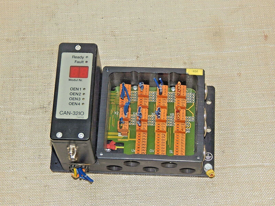  Hema CAN-32IO mit Klemmbox Kirschner-ronnytronics 96030030 used s.Bilder