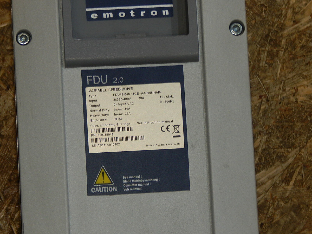  Emotron  Frequenzumrichter FDU48-046 54CE-AA-NNNNAP 46A used