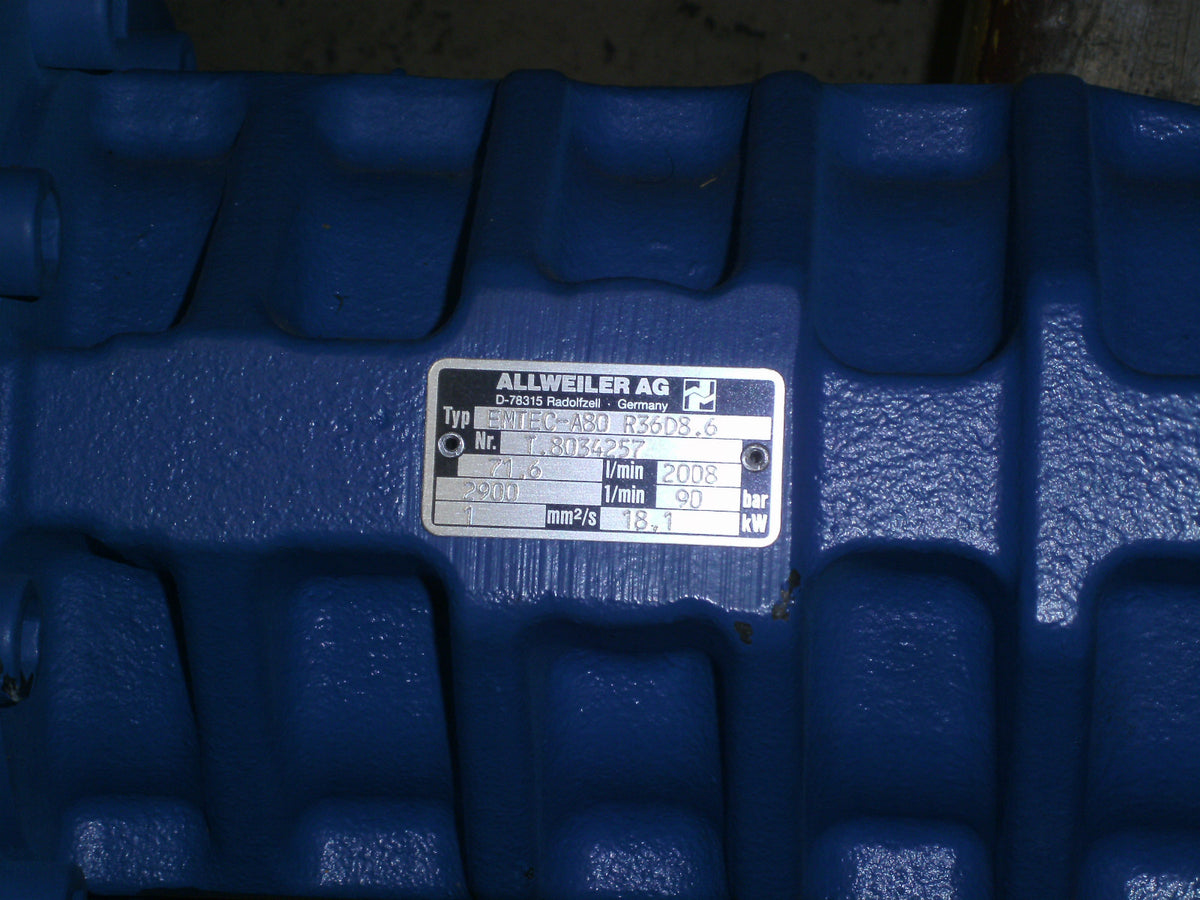 Allweiler Schraubenspindelpumpe EMTEC-A80  R36D8-6
