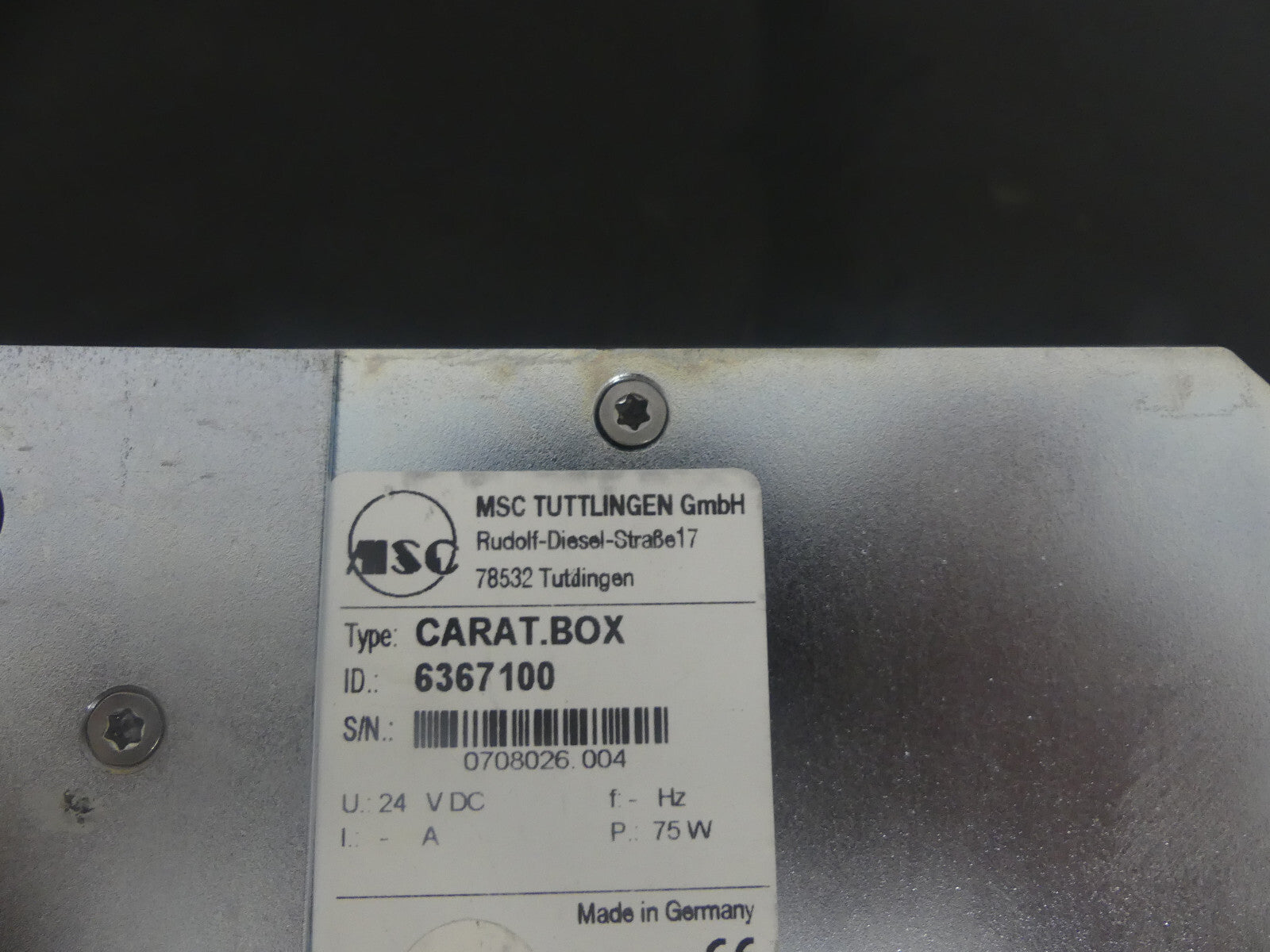 MSC CARAT BOX / 6367100