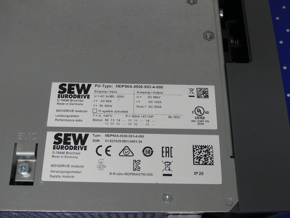 SEW EURODRIVE  MDP90A-0500-503-4-000