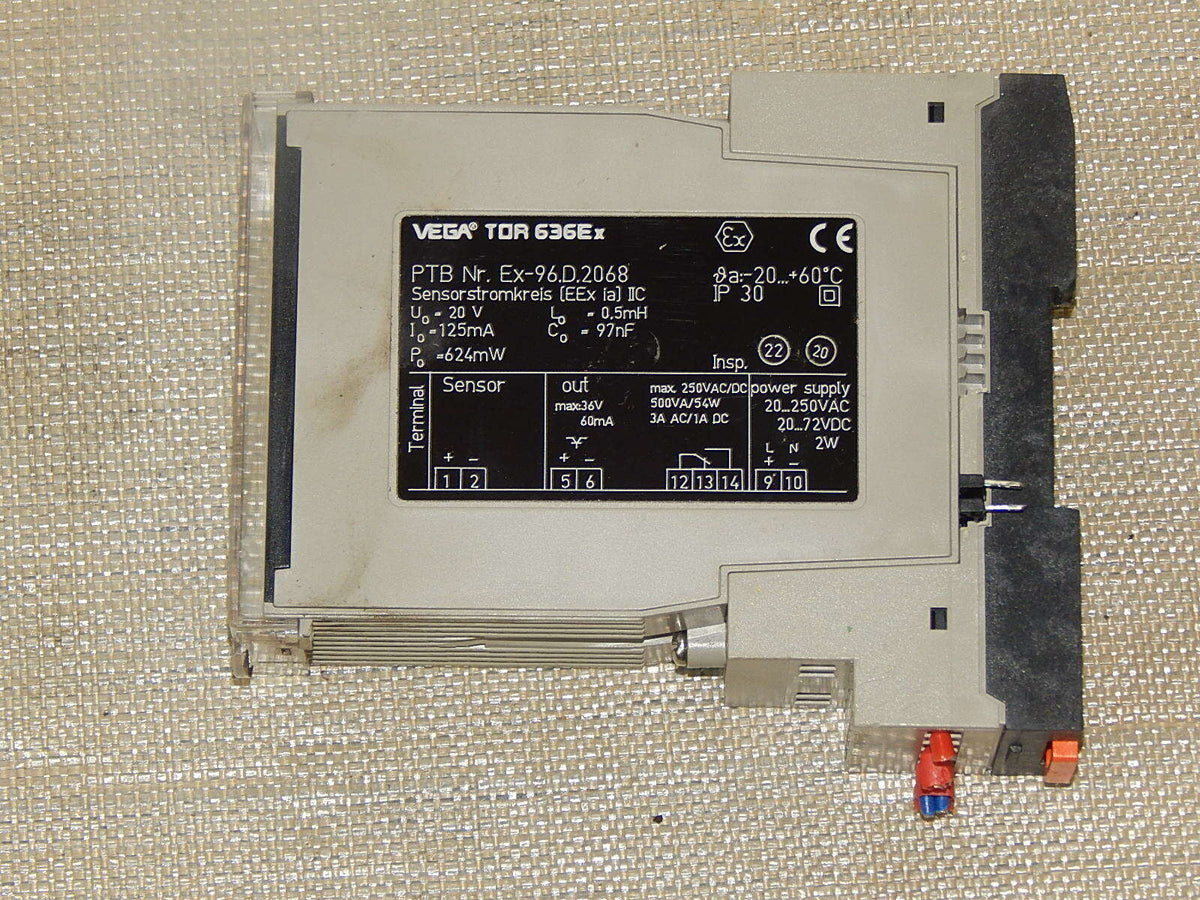 VEGA Vegator 636Ex / PTB Nr. EX-96.D.2068  Auswerterelais used