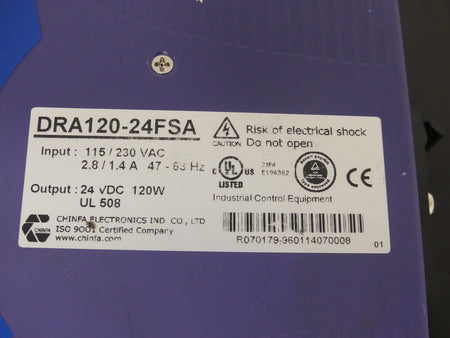 CHINFA Electronics DRA120-24FSA