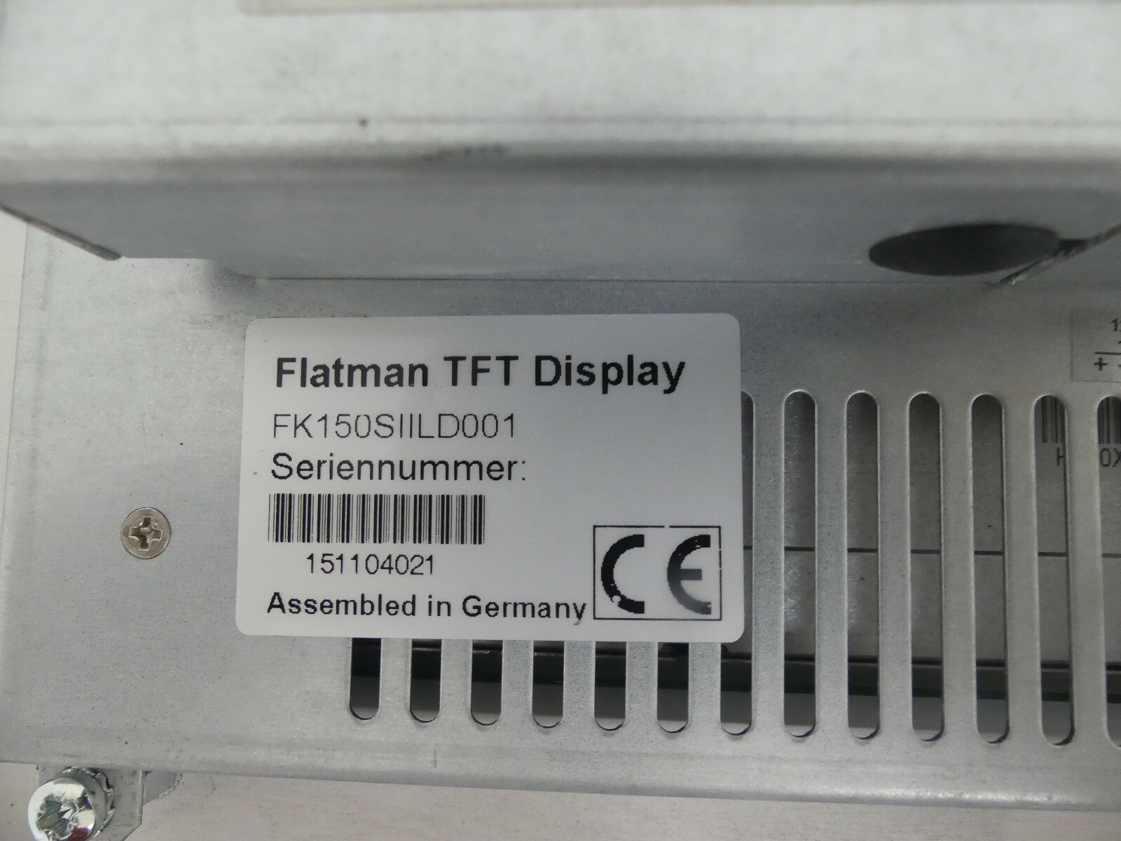 IQ Automation Flatman TFT Display FK150SIILD001