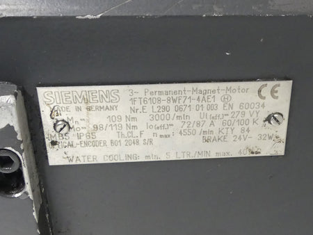 SIEMENS 1FT6108-8WF71-4AE1