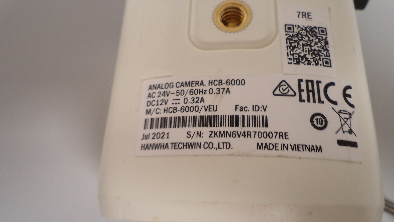 Wisenet analog Camera HCB-6000