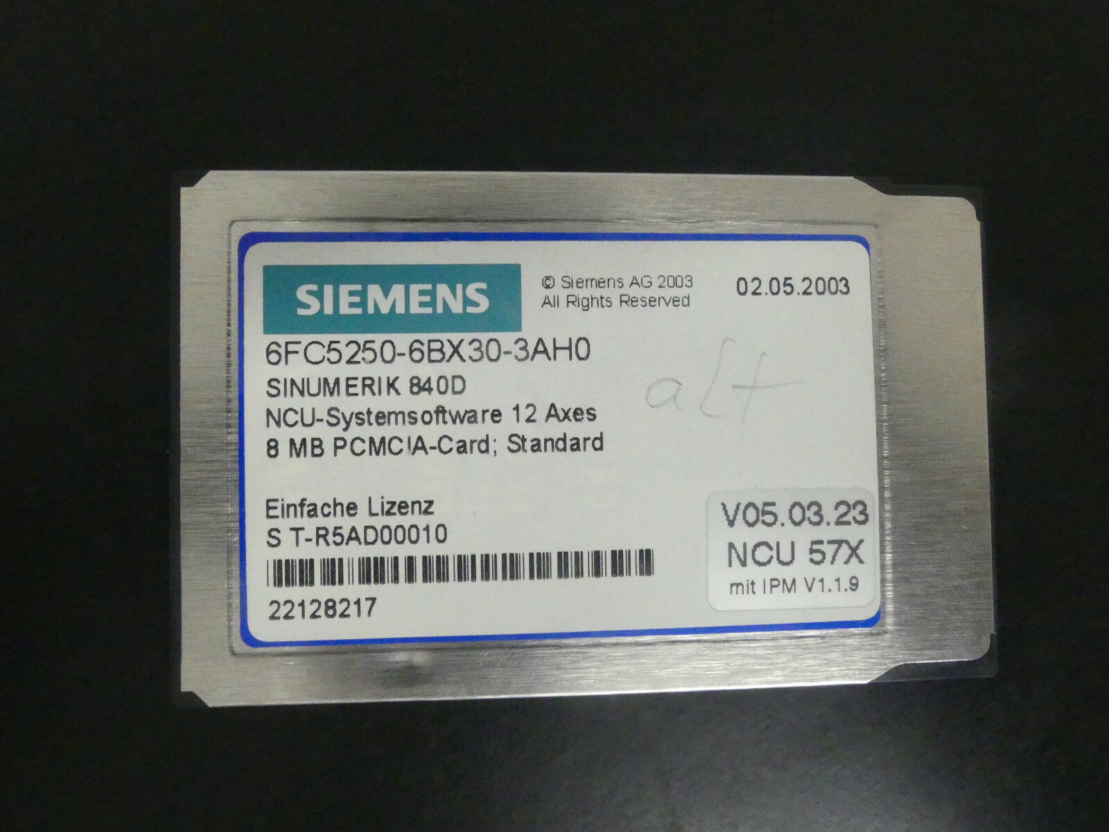 Siemens 6FC5250-6BX30-3AH0