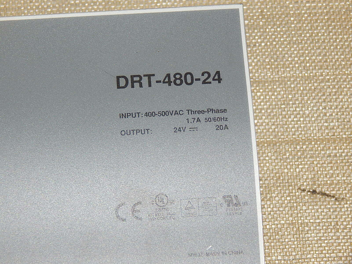 MW Mean Well   Hutschienennetzteil  DRT-480-24  Used