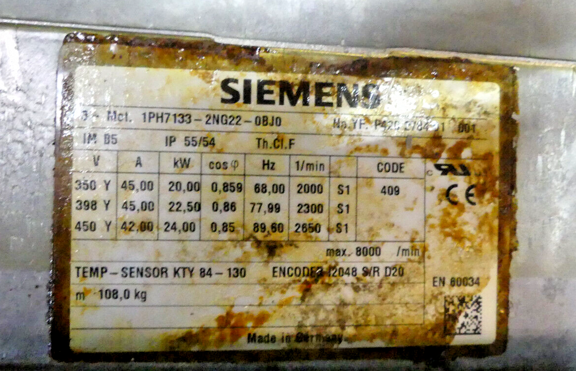 Siemens 1PH7133-2NG22-0BJ0
