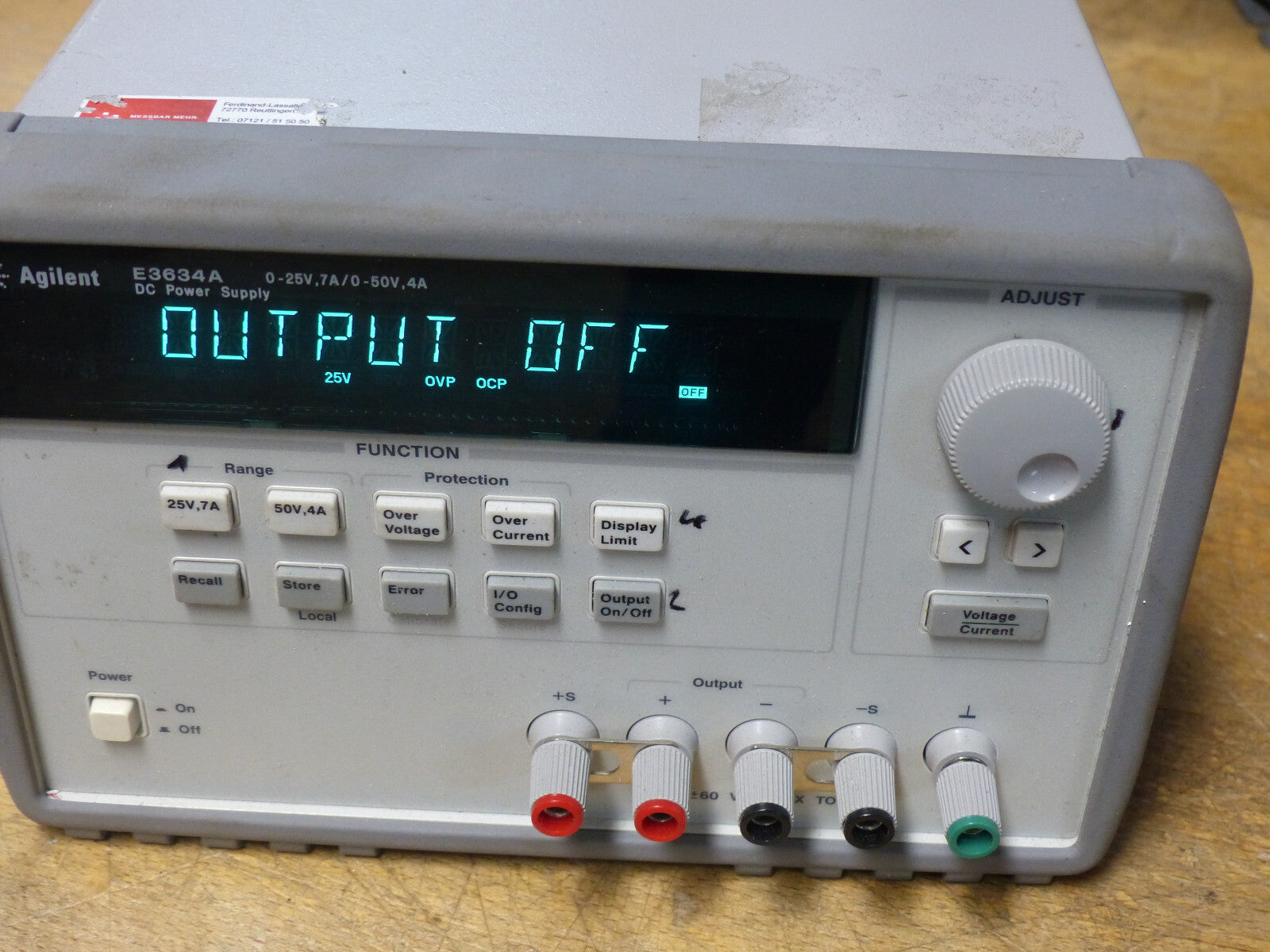 Agilent E3634A DC Power Supply used