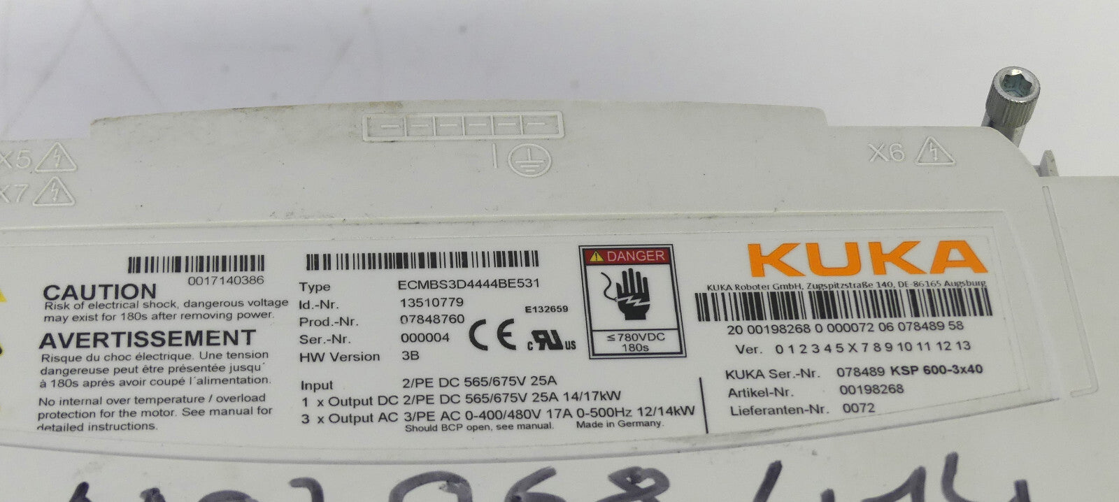 KUKA Servo Pack ECMBS3D4444BE531