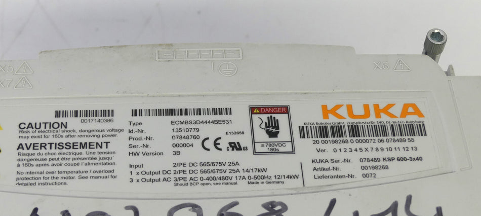 KUKA Servo Pack ECMBS3D4444BE531