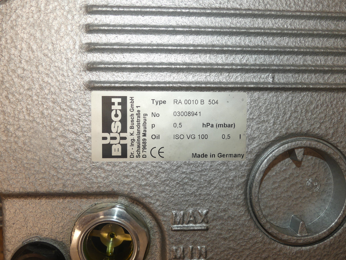 BUSCH RA 0010 B 504 Vakuumpupme s.Bilder