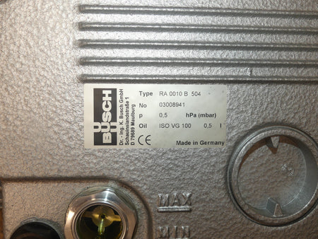 BUSCH RA 0010 B 504 Vakuumpupme s.Bilder