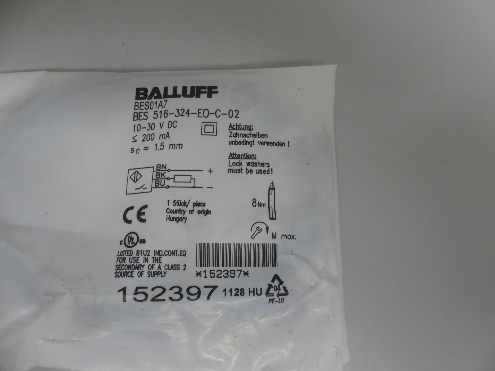 Balluff BES01A7 BES 516-324-EO-C-02