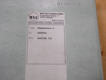 MSC TUTTLINGEN Repeaterbox 2 S/N 0447006.313 Neuer, unbenutzter