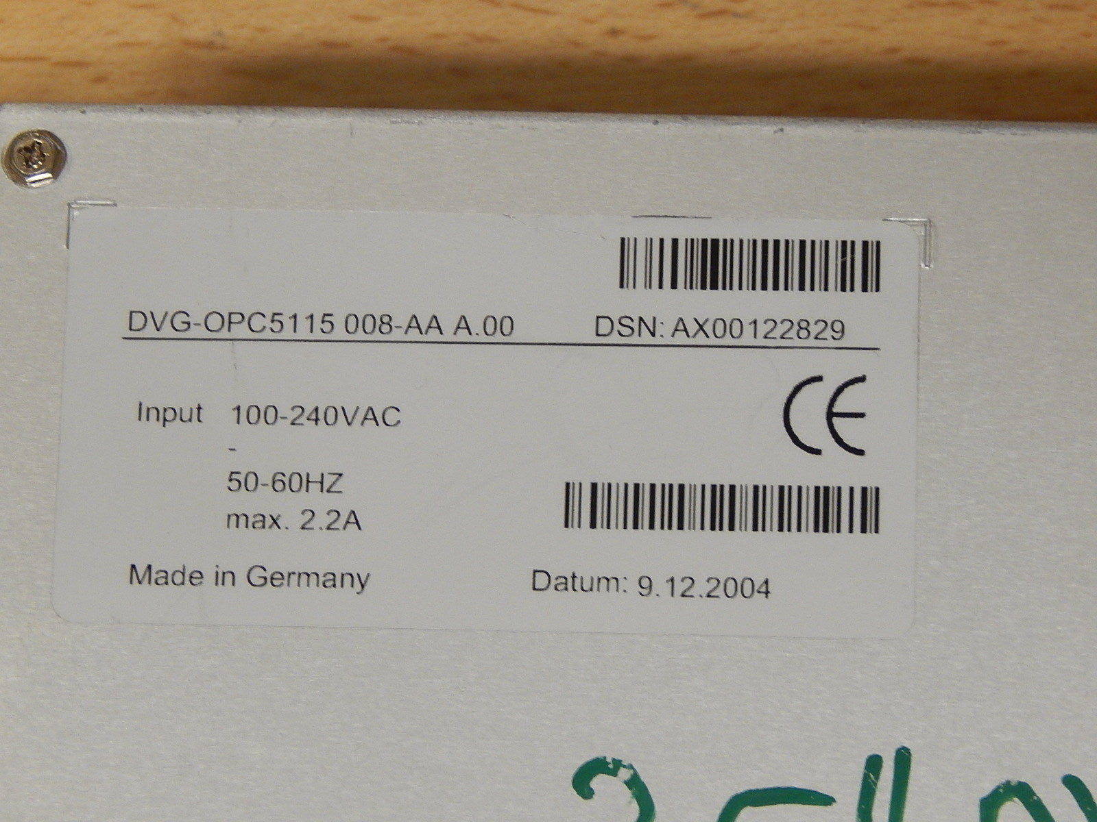 Sütron DVG-OPC5115 008-AA A.00 //DSN:AX00 122829 Ungeprüft