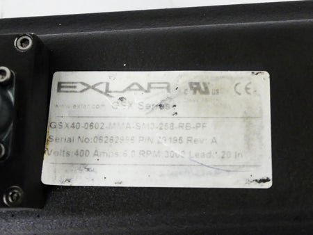 Exlar GSX40-0602-MMA-SM3-258-RB-PF
