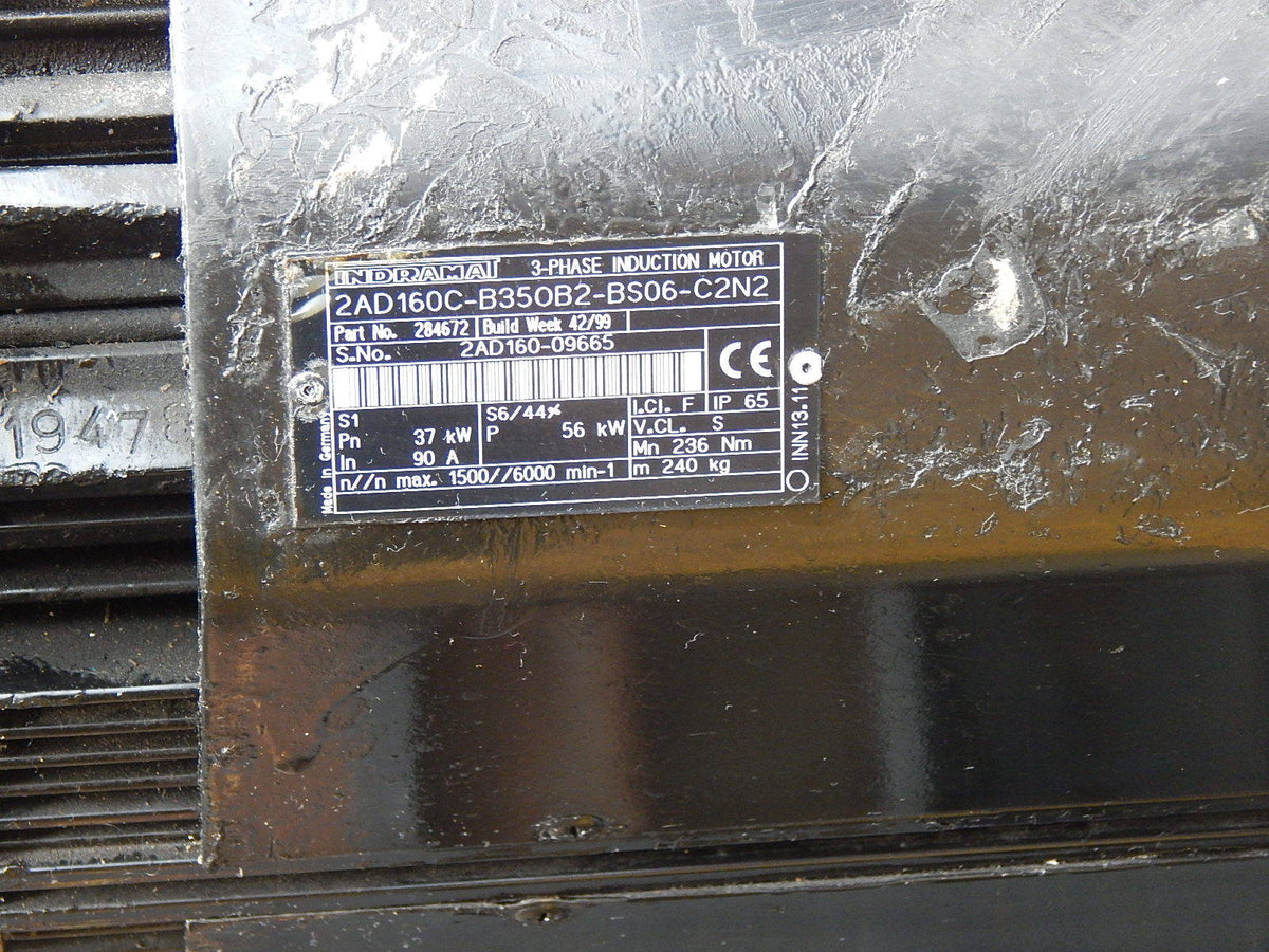 REXROTH Indramat 2AD160C-B350B2-BS06-C2N2   2AD160C-B35OB2-BS06-C2N2 used