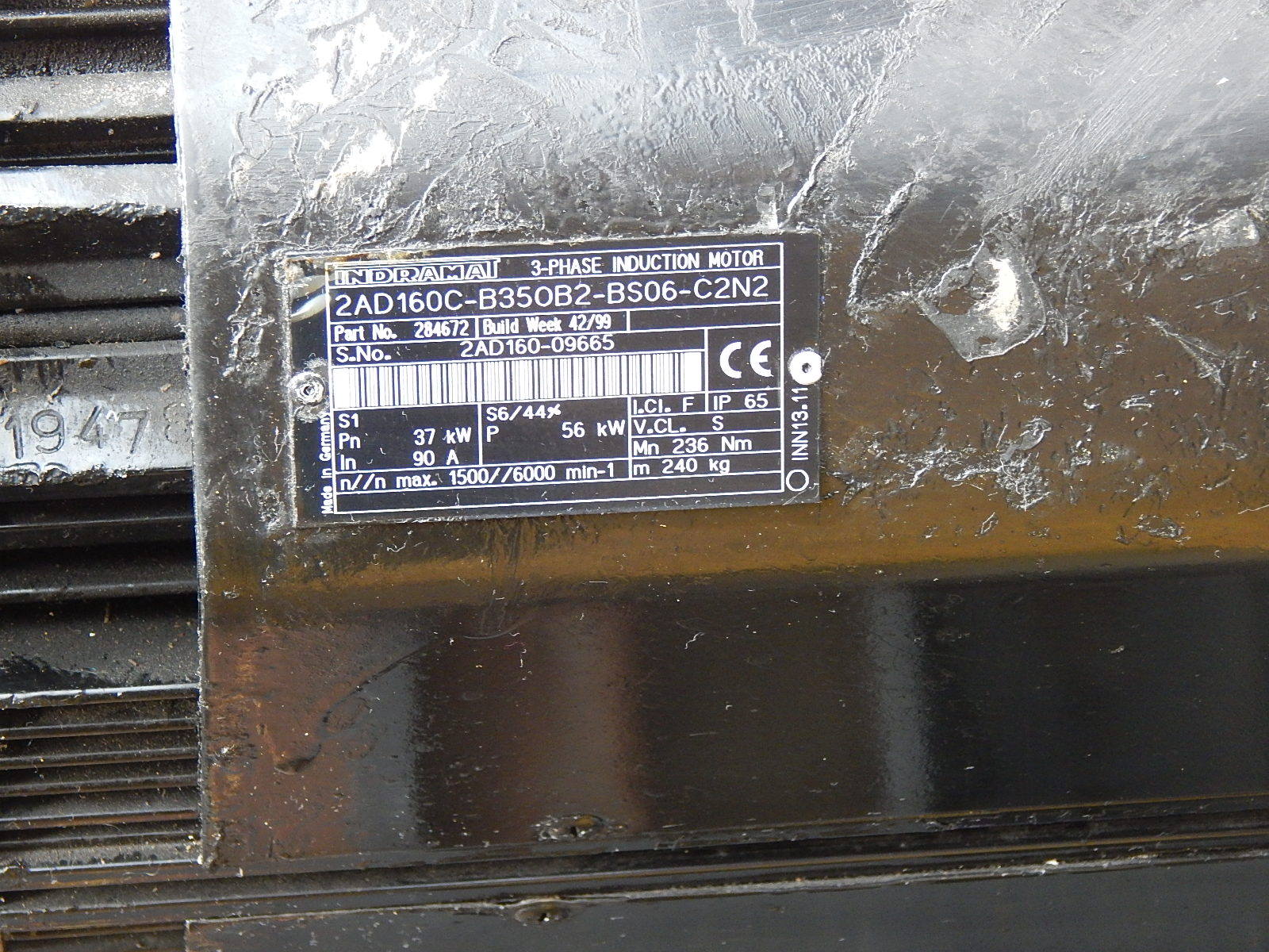 REXROTH Indramat 2AD160C-B350B2-BS06-C2N2   2AD160C-B35OB2-BS06-C2N2 used