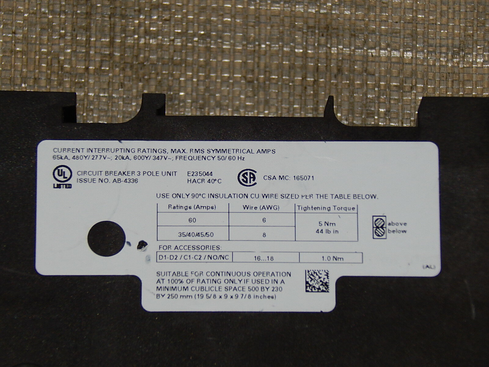 SIEMENS 3RV1742-5JD10 // 3RV1 742-5JD10 Leistungsschalter used