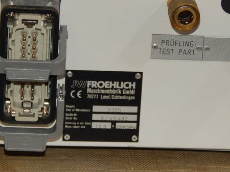  JW FROEHLICH MPS 20 LECKSIMULIERUNG  ohne Schlüssel s.Bilder