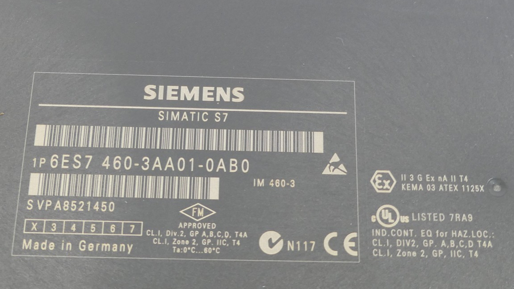 SIEMENS 6ES7 460-3AA01-0AB0