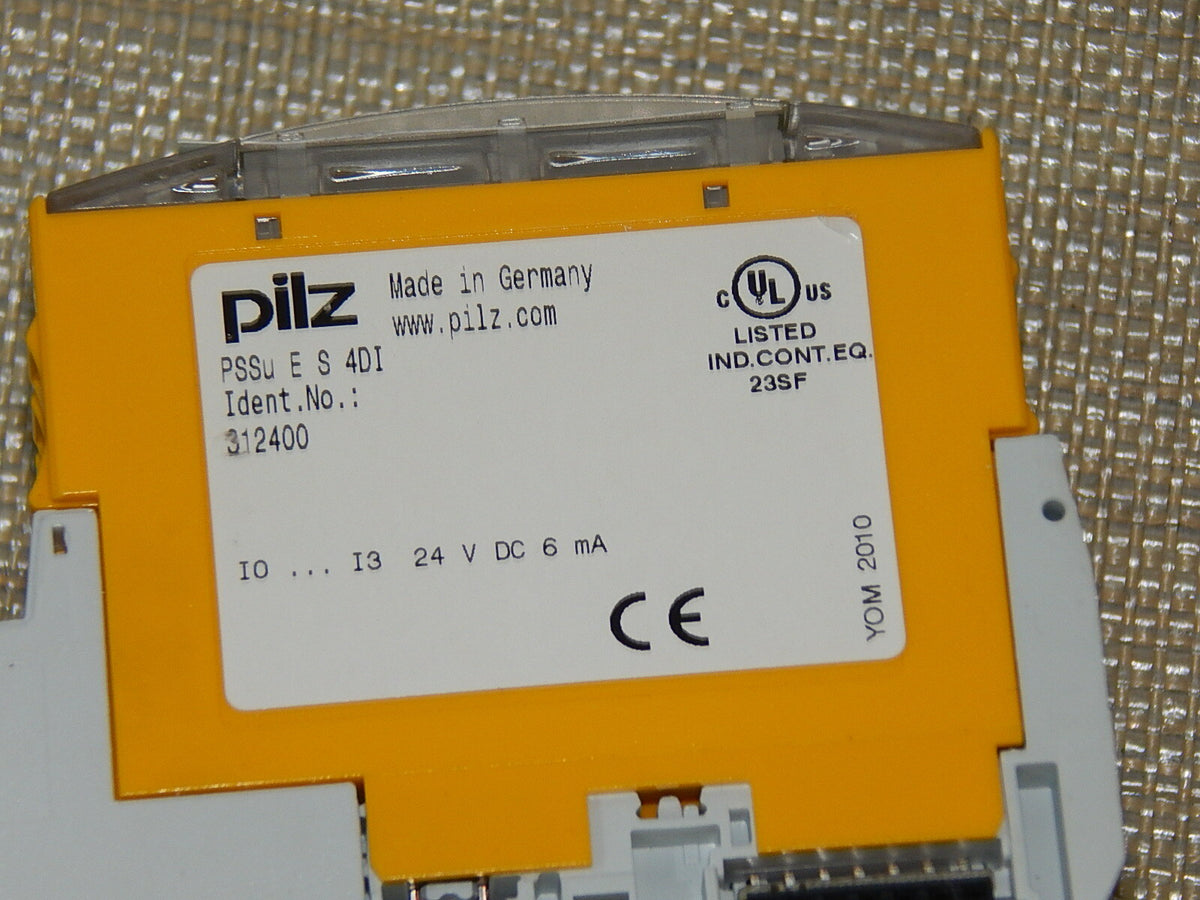 5x PILZ PSSu E S 4DI 312400 24VDC 6mA Used