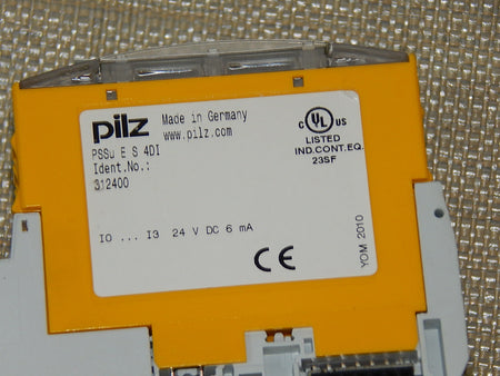5x PILZ PSSu E S 4DI 312400 24VDC 6mA Used