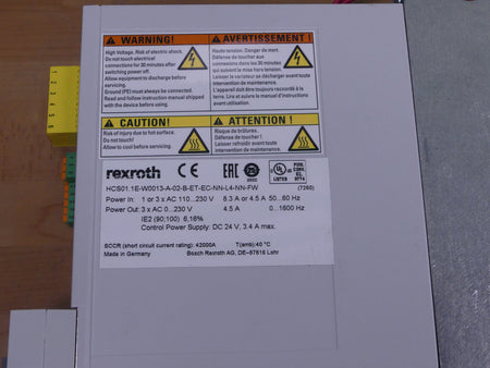 Rexroth HCS01.1E-W0013-A-02-B-ET-EC-EM-L4-NN-FW Umrichter R911345410 Servo