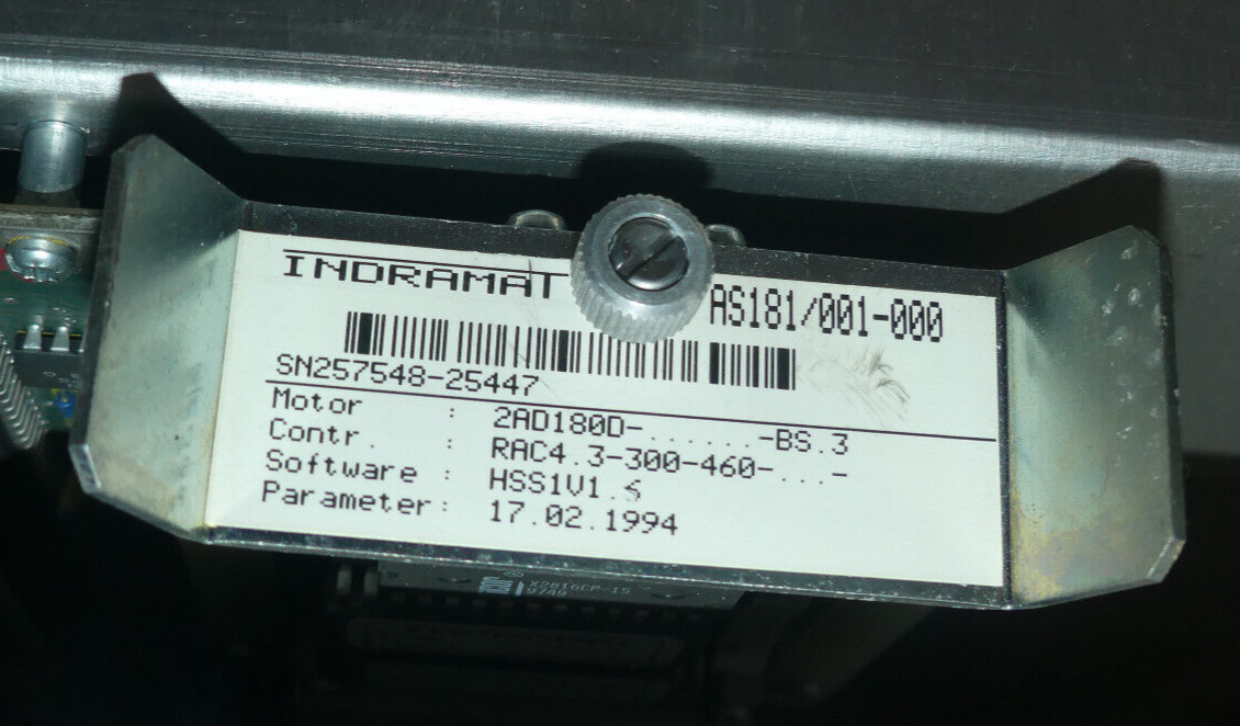 INDRAMAT RAC 4.3-300-460-D00-W1  277165  RAC 4.3-300-460-D0I-W1  s.Bilder