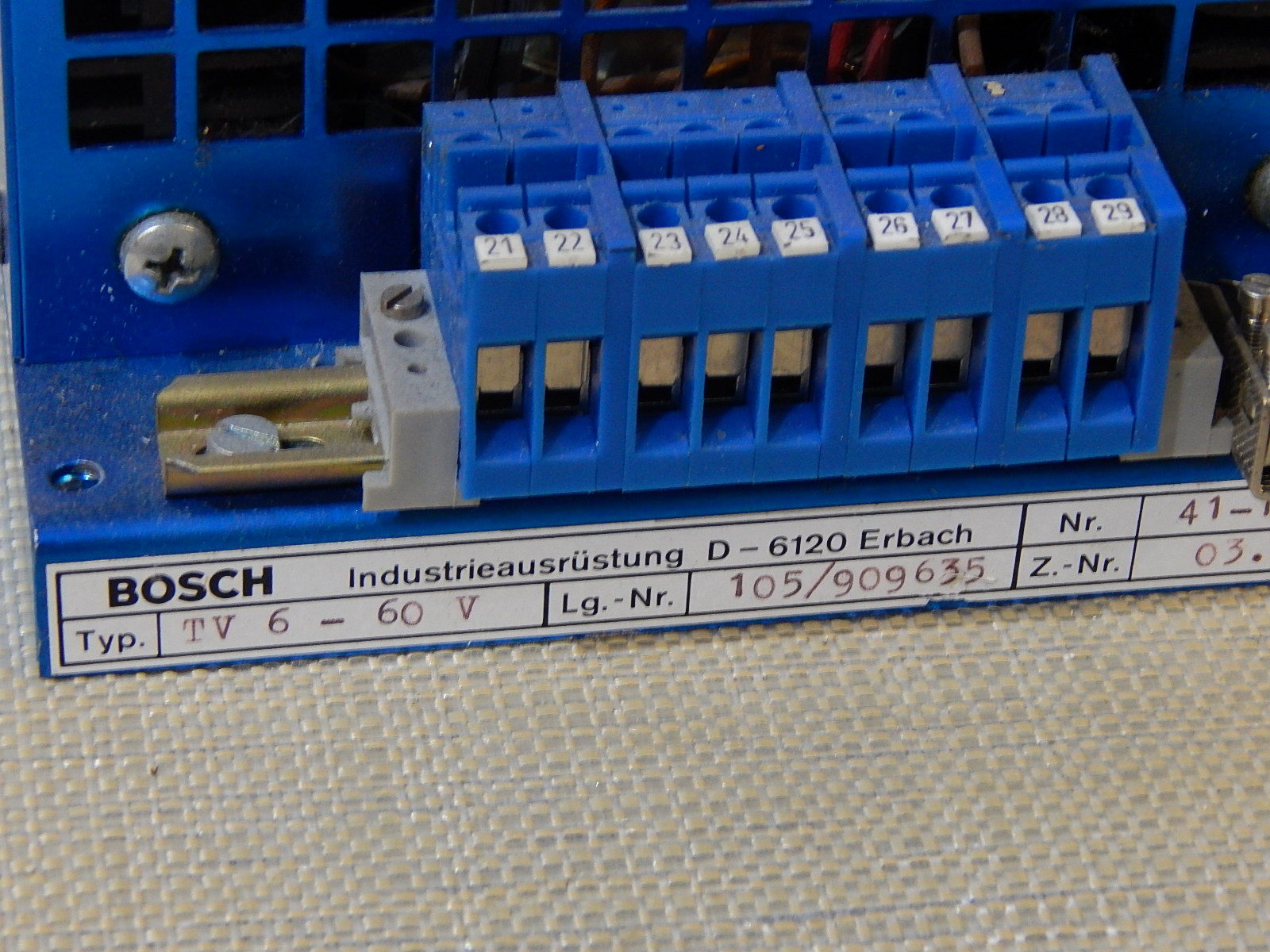 Bosch Industrieausrüstung Steuerungs Gerät  TV  6-60 V  / 41-1723  Used