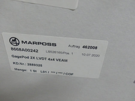 Marposs Gagepod  2XLVDT 4x4 VEAM  8668A00242