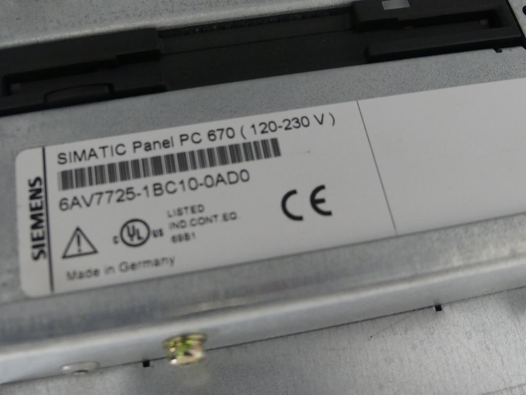Siemens 6AV7725-1BC10-0AD0 Neuwertig    Not Used