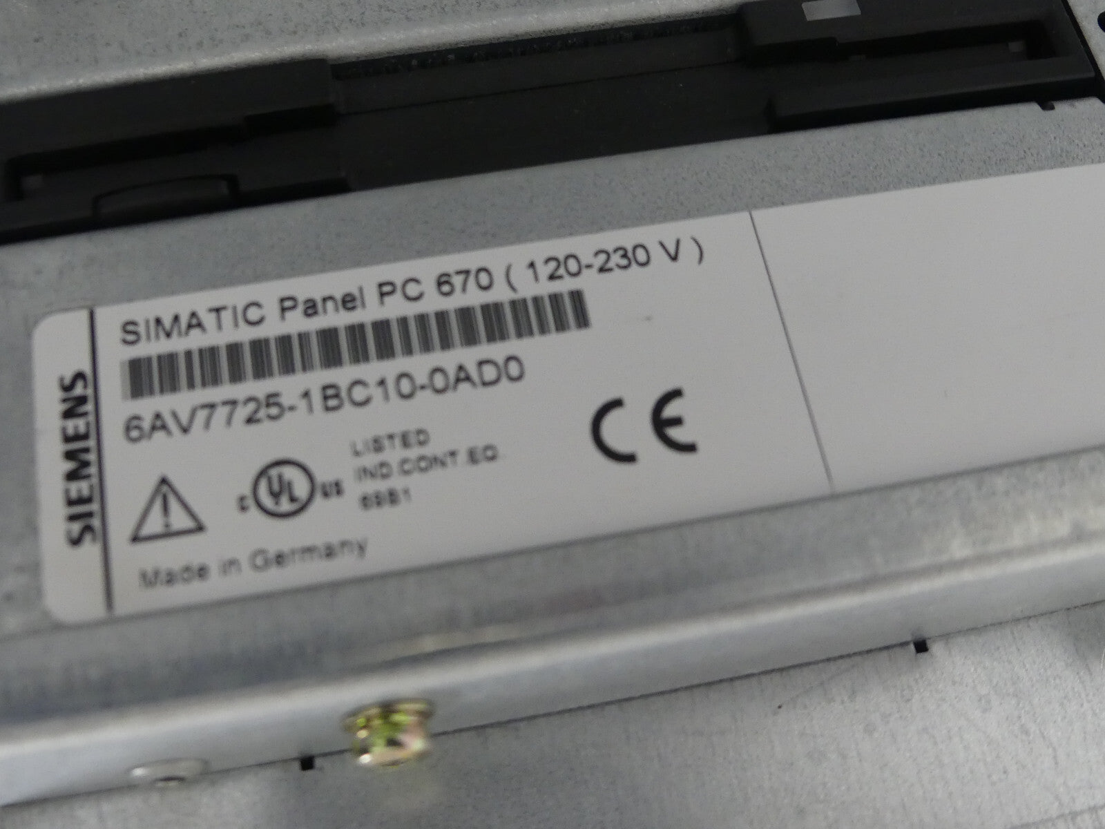 Siemens 6AV7725-1BC10-0AD0 Neuwertig    Not Used