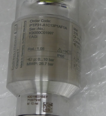 ENDRESS+HAUSER PTP31-A1C13P1AF1A