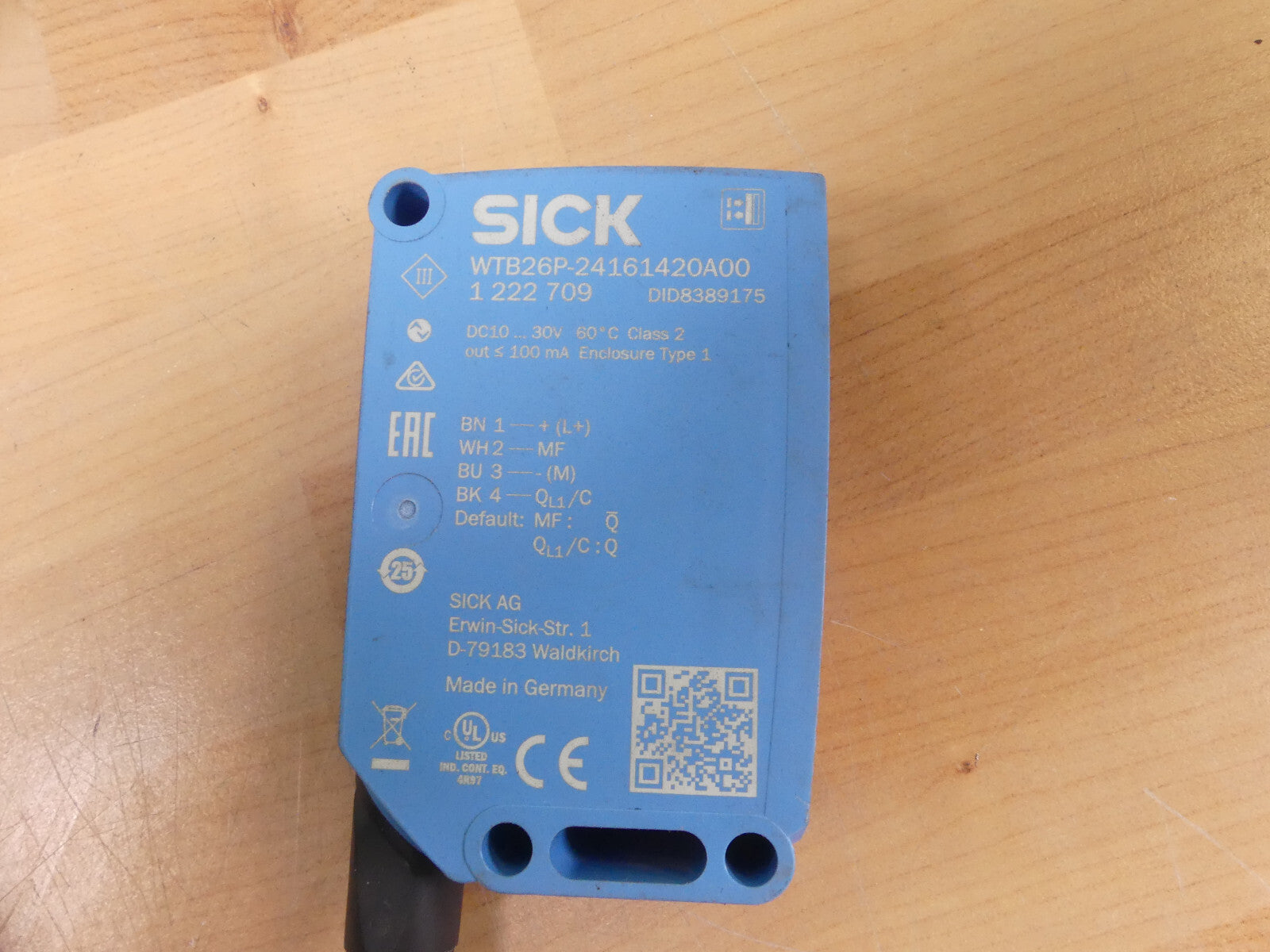 WTB26P-24161420A00 Sick Fotoelektrisch Sensor   1222709 WTB26P24161420A00