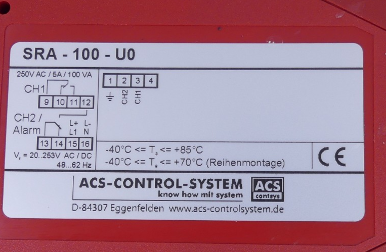 ACS control system SRA-100-U0