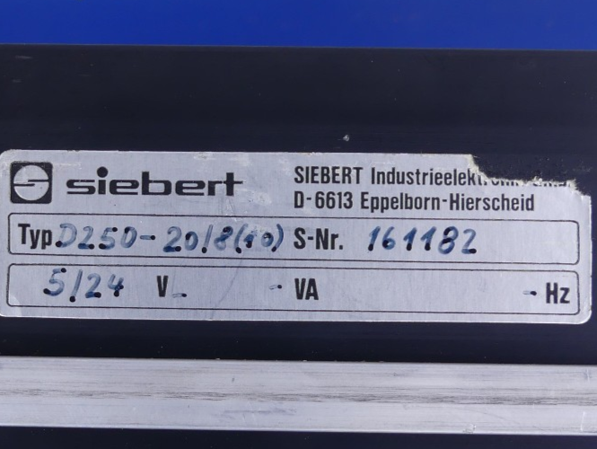 Siebert Industrieelektronik D250-20/810 Digitalanzeige