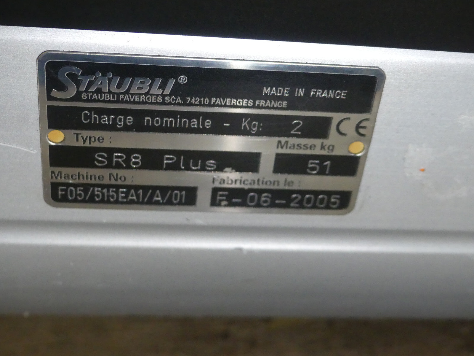 Stäubli turbo scara SR8 plus nur Mechanik Bj.2005 s.Bilder