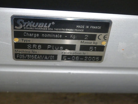 Stäubli turbo scara SR8 plus nur Mechanik Bj.2005 s.Bilder