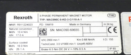 Rexroth MAC090C-0-KD-3-C/110-A-1