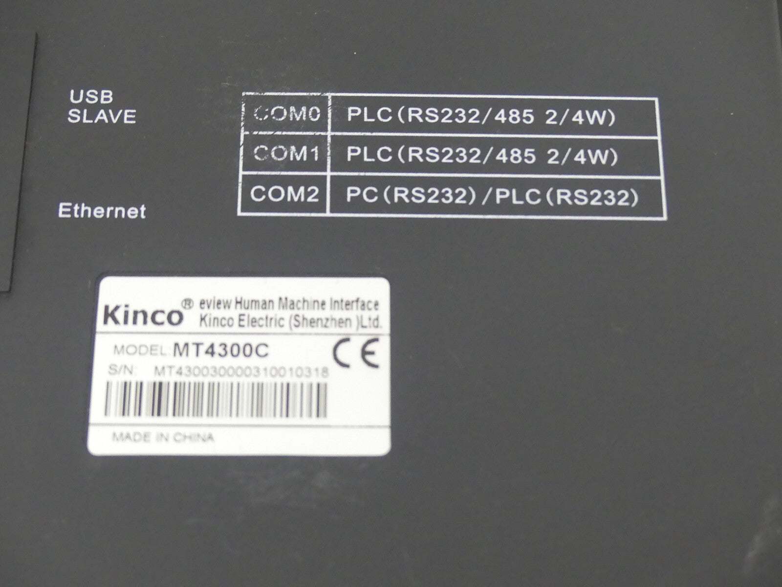 Kinco MT4300C HMI Touchscreen